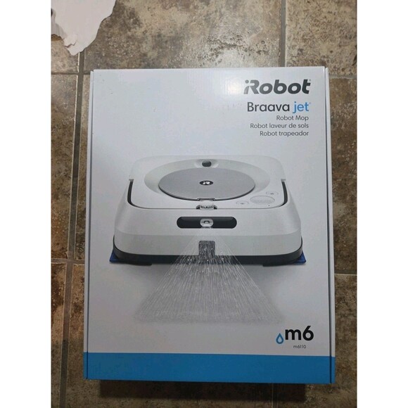 BRAND NEW: IROBOT BRAAVA JET M6 (6012) ULTIMATE ROBOT MOP-WI-FI CONNECTED -WHITE - Picture 1 of 10
